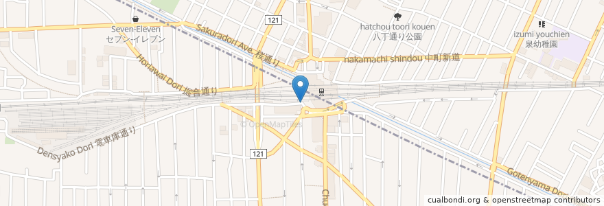 Mapa de ubicacion de りそな銀行 en ژاپن, 東京都.