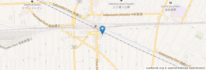 Mapa de ubicacion de サンドラッグ en ژاپن, 東京都.