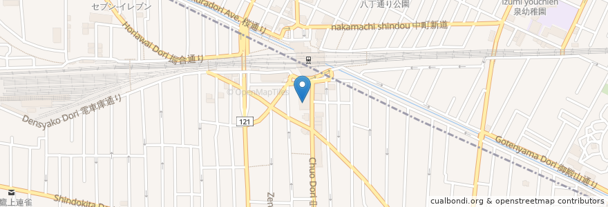 Mapa de ubicacion de 地鶏焼鳥 鳥元 en Japón, Tokio.