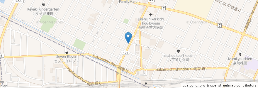 Mapa de ubicacion de Hotto Motto en Japon, Tokyo, 武蔵野市.