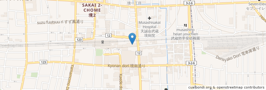 Mapa de ubicacion de 白木屋 en Japón, Tokio.