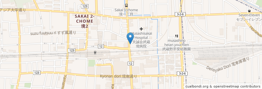 Mapa de ubicacion de タイムズ en 日本, 东京都/東京都.