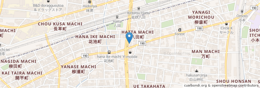 Mapa de ubicacion de 岐阜信用金庫 en ژاپن, 愛知県, 名古屋市, 中川区.