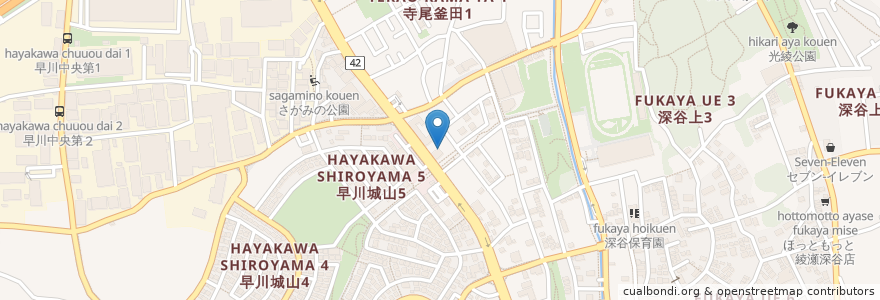 Mapa de ubicacion de Ｂｉｇ　Ｂｏｙ en Japon, Préfecture De Kanagawa, 綾瀬市.