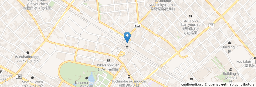 Mapa de ubicacion de あじさい茶屋 en Japón, Prefectura De Kanagawa, 相模原市, Barrio Chuo.