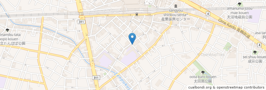 Mapa de ubicacion de トマト en Japon, Tokyo, 杉並区.