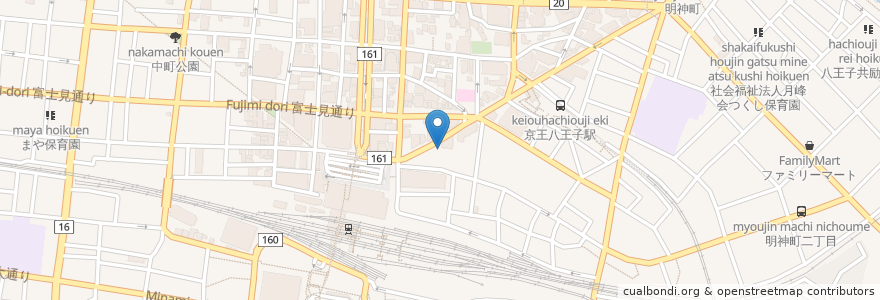 Mapa de ubicacion de タリーズコーヒー en Japón, Tokio, Hachioji.