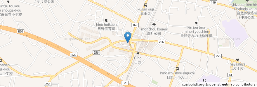Mapa de ubicacion de 栄光ゼミナール en Japão, Tóquio, 日野市.