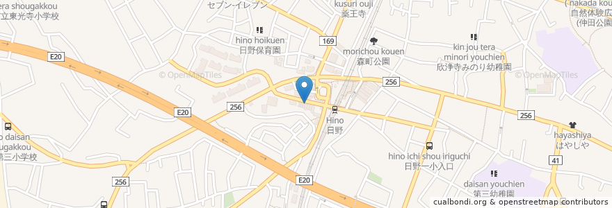 Mapa de ubicacion de 中学受験ena en Japan, Tokio, 日野市.
