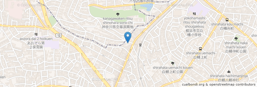 Mapa de ubicacion de 中村医院 en Japan, Kanagawa Prefecture, Yokohama, Kanagawa Ward.