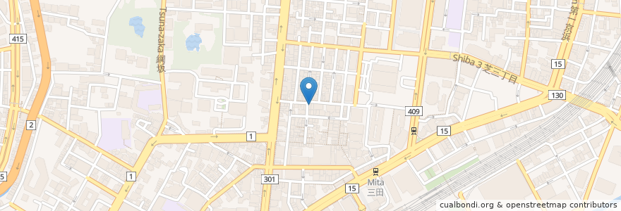 Mapa de ubicacion de 港三田クリニック en Япония, Токио, Минато.