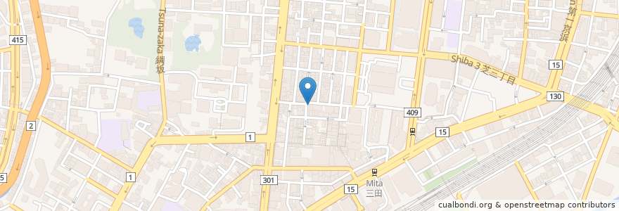 Mapa de ubicacion de 芝ヒフ科クリニック en Giappone, Tokyo, Minato.