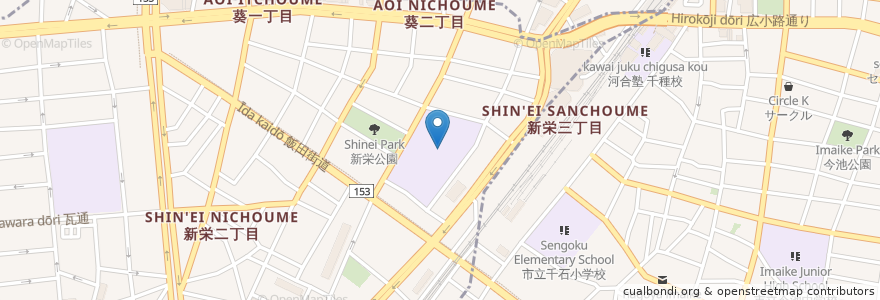 Mapa de ubicacion de 新栄三丁目 en 日本, 愛知県, 名古屋市, 中区.