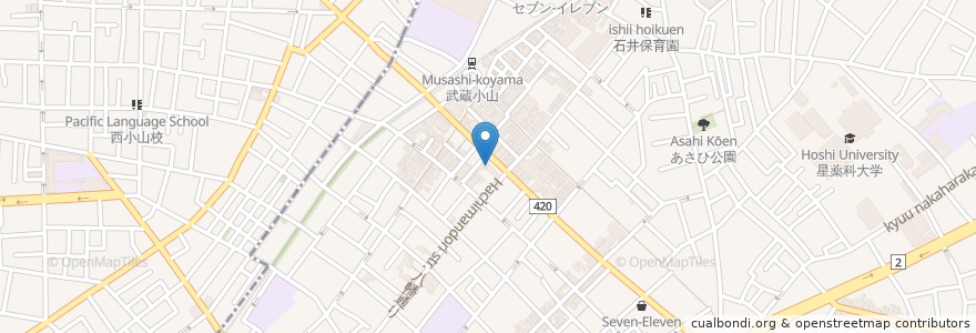 Mapa de ubicacion de ピッコリーノ en اليابان, 東京都, 品川区.