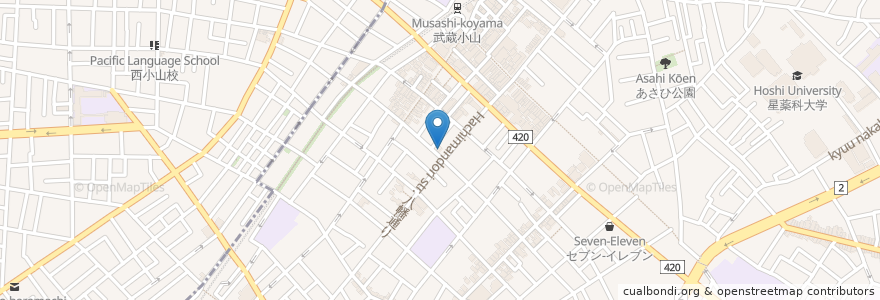 Mapa de ubicacion de なないろ保育園 en 日本, 東京都, 品川区.