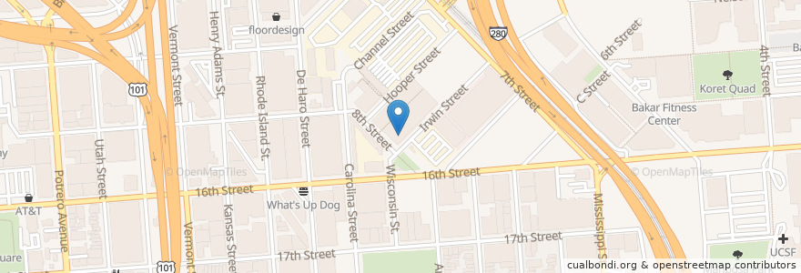 Mapa de ubicacion de Simpson Library en 美利坚合众国/美利堅合眾國, 加利福尼亚州/加利福尼亞州, 旧金山市县/三藩市市縣/舊金山市郡, 旧金山.
