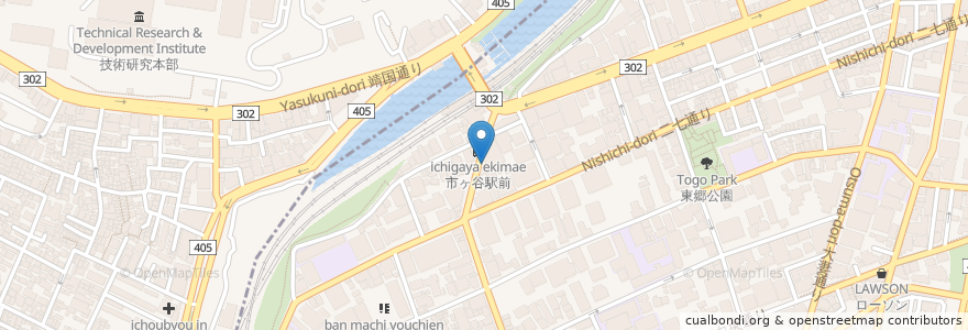 Mapa de ubicacion de 吉野家 en 日本, 東京都.