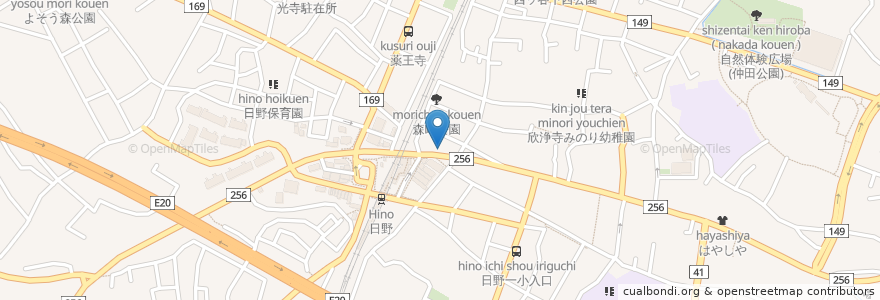 Mapa de ubicacion de 農耕民族 狩猟民族 en 일본, 도쿄도, 日野市.