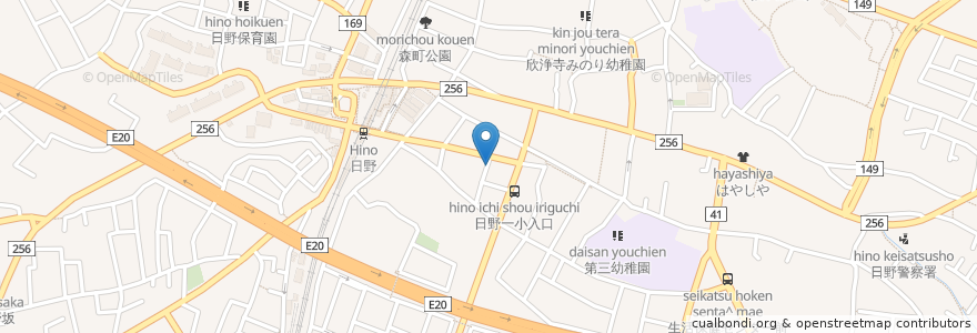 Mapa de ubicacion de タマドラッグ en ژاپن, 東京都, 日野市.