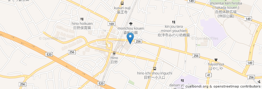 Mapa de ubicacion de しろやま en Jepun, 東京都, 日野市.