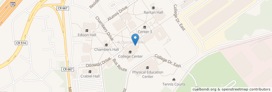 Mapa de ubicacion de Studio Theater en Соединённые Штаты Америки, Нью-Джерси, Middlesex County, Edison.