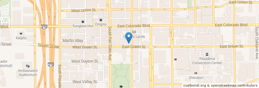 Mapa de ubicacion de Fig Sprout en Amerika Syarikat, California, Los Angeles County, Pasadena.