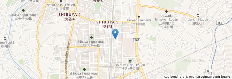 Mapa de ubicacion de 富士歯科 en 日本, 神奈川縣, 大和市.