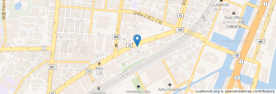Mapa de ubicacion de CIRCIS en اليابان, 東京都, 港区.