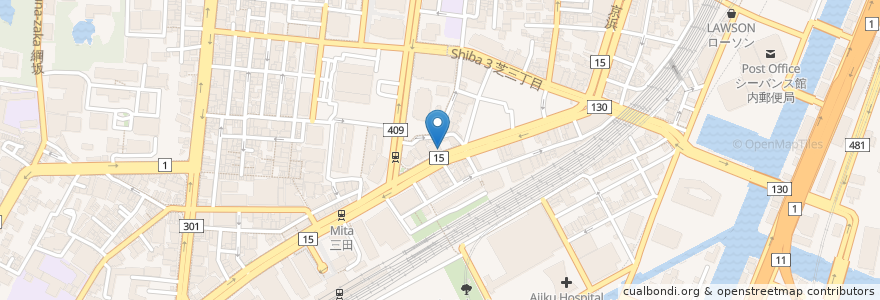 Mapa de ubicacion de ニッポンレンタカー en Japón, Tokio, Minato.