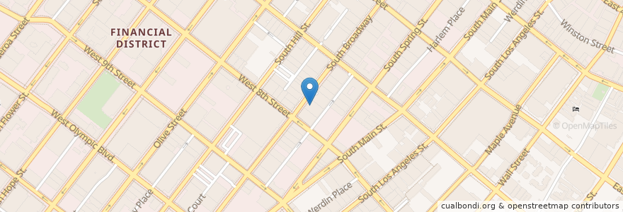 Mapa de ubicacion de Globe Theatre en الولايات المتّحدة الأمريكيّة, كاليفورنيا, مقاطعة لوس أنجلس, لوس أنجلس.