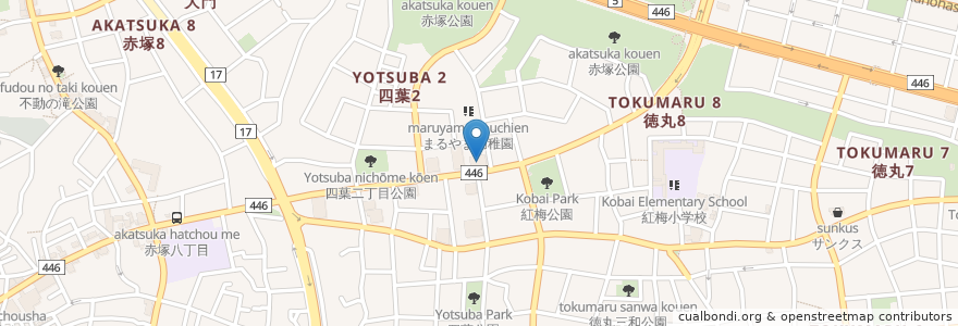 Mapa de ubicacion de 一本堂 en اليابان, 東京都, 板橋区.