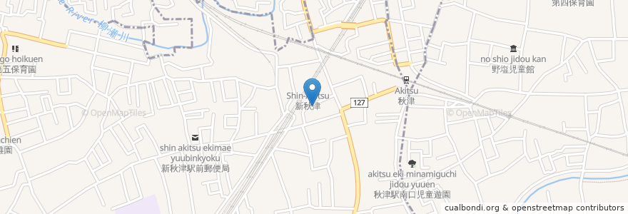 Mapa de ubicacion de CoCo壱番屋 en Japan, Präfektur Saitama, 東村山市.