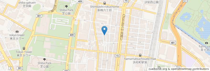 Mapa de ubicacion de 穂久斗 en اليابان, 東京都, 港区.