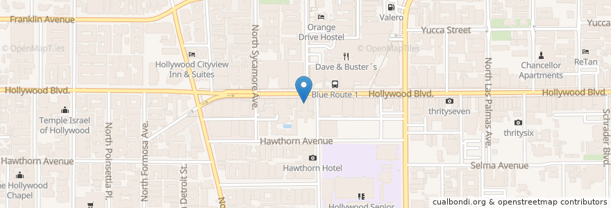 Mapa de ubicacion de Library Bar en Amerika Syarikat, California, Los Angeles County, Los Angeles.