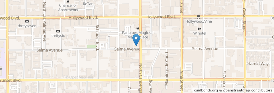 Mapa de ubicacion de AV Nightclub en Stati Uniti D'America, California, Los Angeles County, Los Angeles.