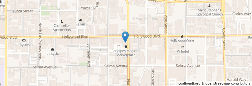 Mapa de ubicacion de Greco's New York Pizzeria en United States, California, Los Angeles County, Los Angeles.
