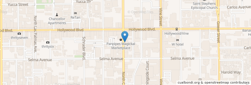 Mapa de ubicacion de The Room en États-Unis D'Amérique, Californie, Los Angeles County, Los Angeles.
