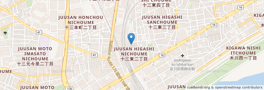 Mapa de ubicacion de JAKARAカフェ (JAKARA Cafe) en 일본, 오사카부, 오사카, 淀川区.
