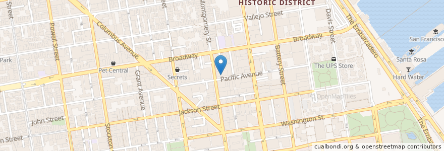 Mapa de ubicacion de Quince en アメリカ合衆国, カリフォルニア州, サンフランシスコ, San Francisco.