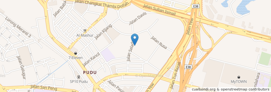 Mapa de ubicacion de SRK Jalan Pasar en Malaysia, Selangor, Kuala Lumpur.
