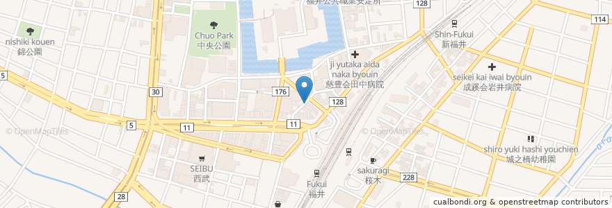 Mapa de ubicacion de ろばた焼 弥吉 en اليابان, فوكوي, 福井市.