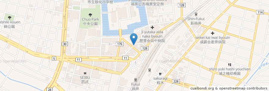 Mapa de ubicacion de ほやほ家 en Giappone, Prefettura Di Fukui, 福井市.