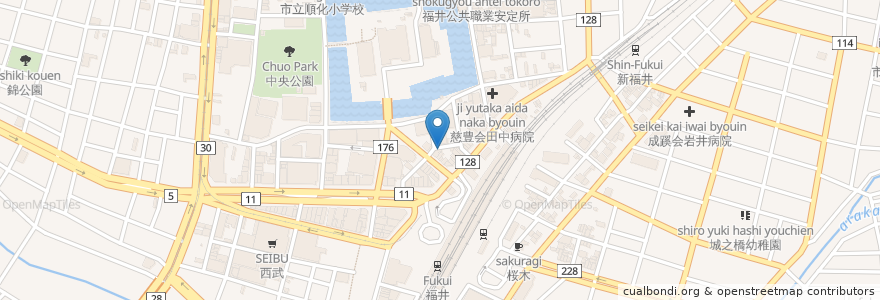 Mapa de ubicacion de 味とら en 일본, 후쿠이현, 福井市.