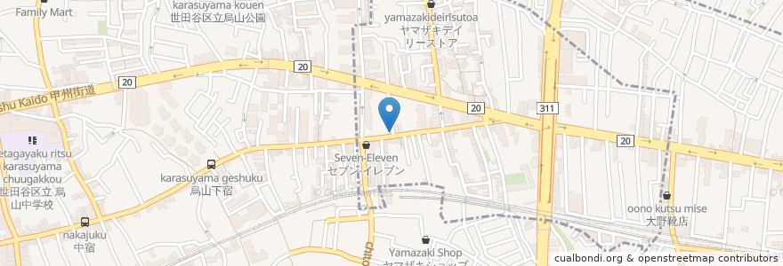 Mapa de ubicacion de スナック フェート en 日本, 東京都.