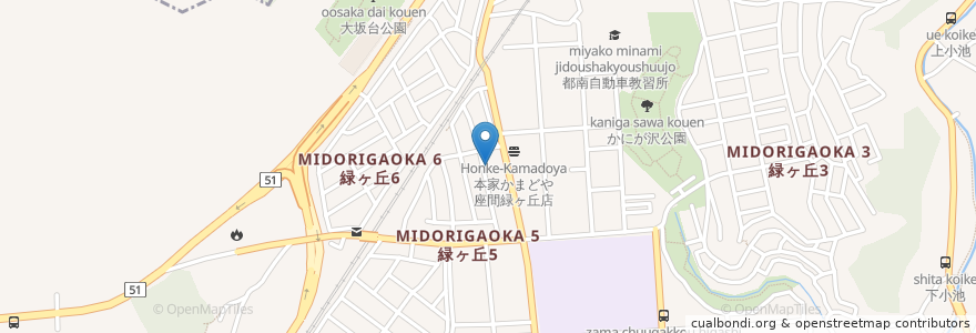 Mapa de ubicacion de 浅野歯科 en 日本, 神奈川縣, 座間市.