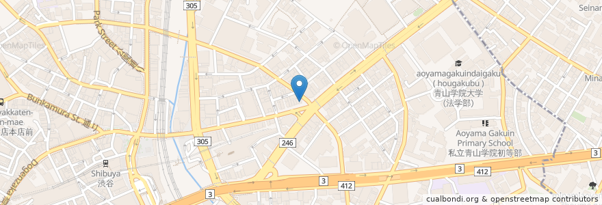 Mapa de ubicacion de ドトールコーヒーショップ en اليابان, 東京都, 渋谷区.