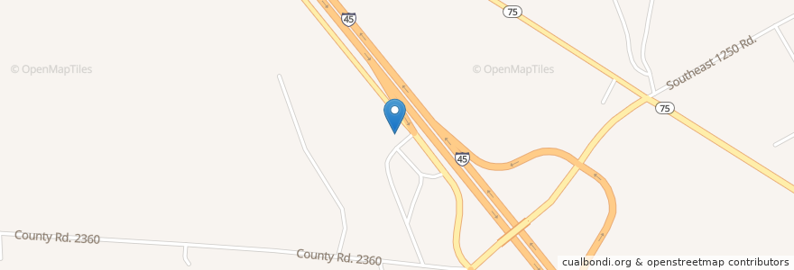 Mapa de ubicacion de Gas Station en الولايات المتّحدة الأمريكيّة, تكساس, Navarro County, Streetman.