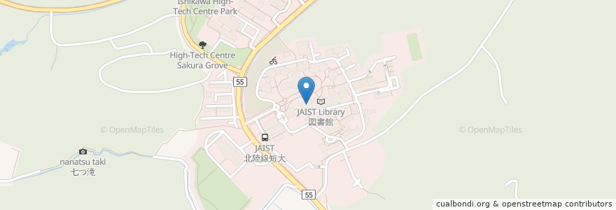 Mapa de ubicacion de JAIST CAFE en 日本, 石川县, 能美市.