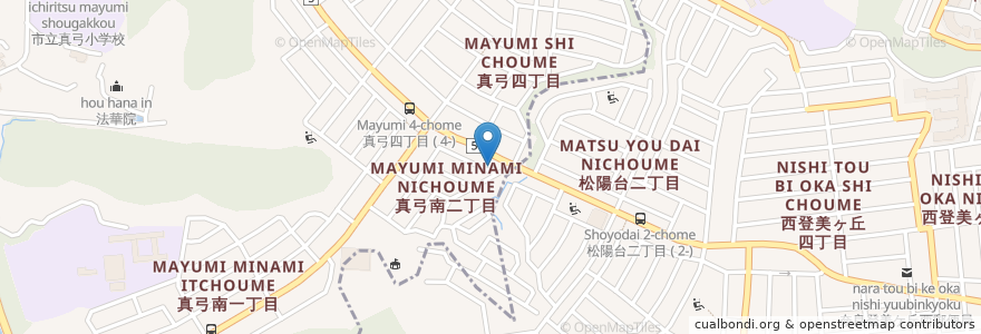 Mapa de ubicacion de 南都銀行 en 日本, 奈良県, 生駒市.