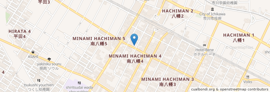 Mapa de ubicacion de タイムズ en Japan, Präfektur Chiba, 市川市.
